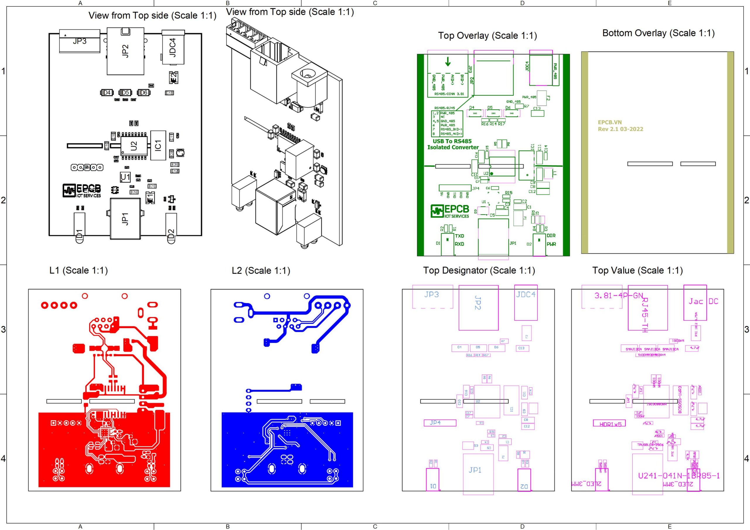 Board Assembly Layout