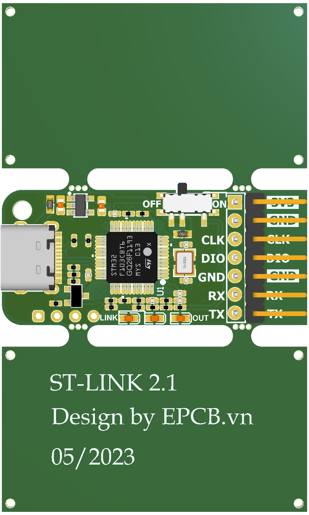 Layout PCB mặt trên