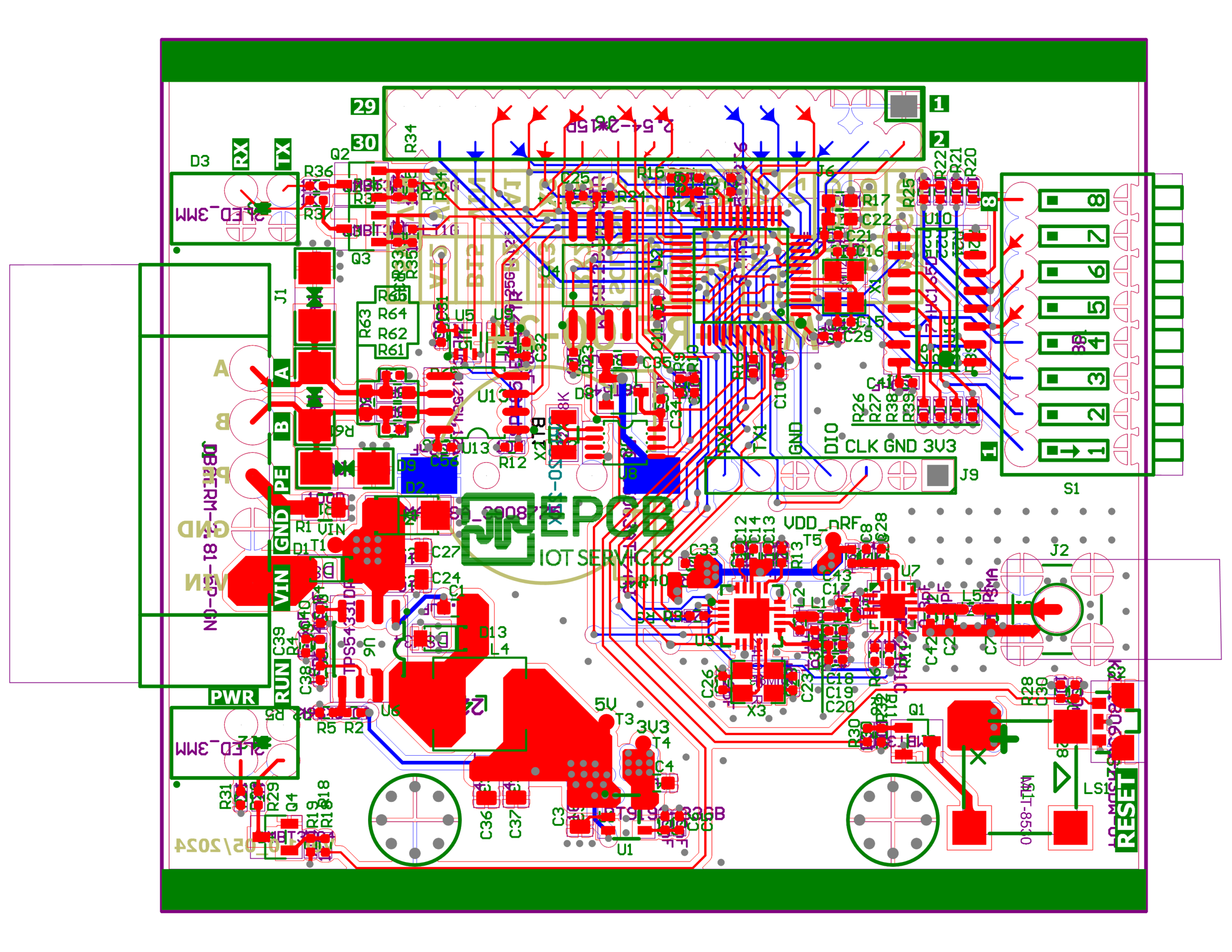 Layout thiết kế bo mạch in PCB